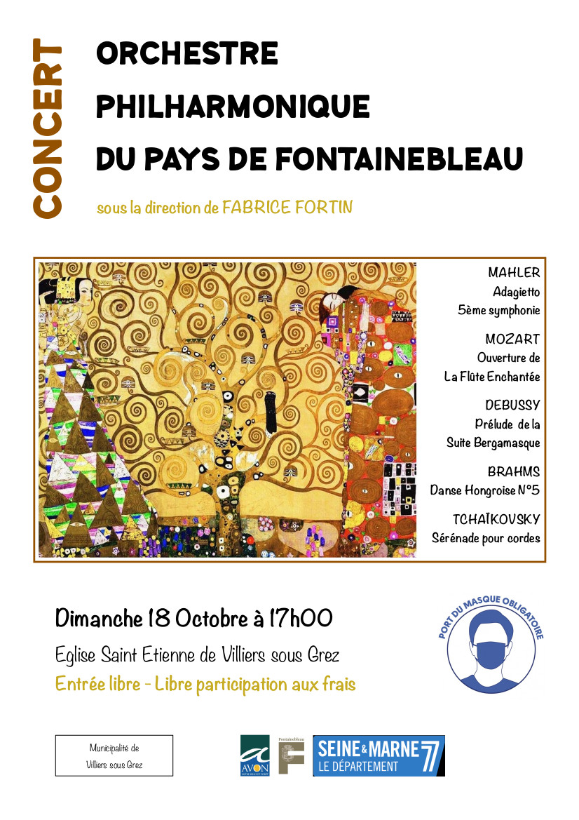Affiche concert Fontainebleau 2020-10-18