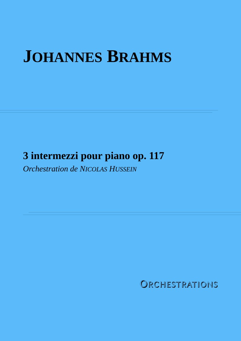 Couverture Brahms op 117