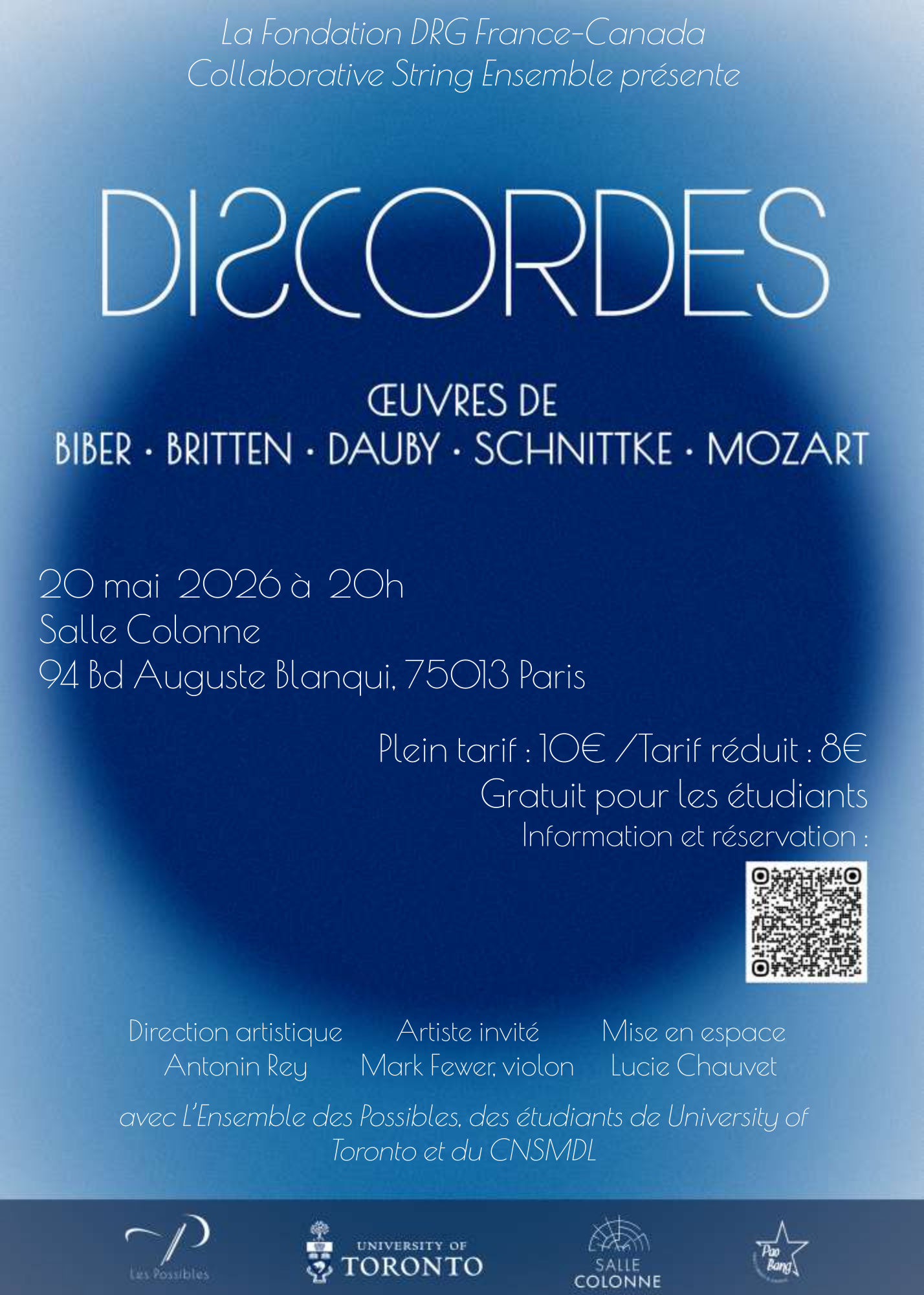 Affiche concert Discordes 20 mai